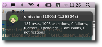 notification on Mac OS X